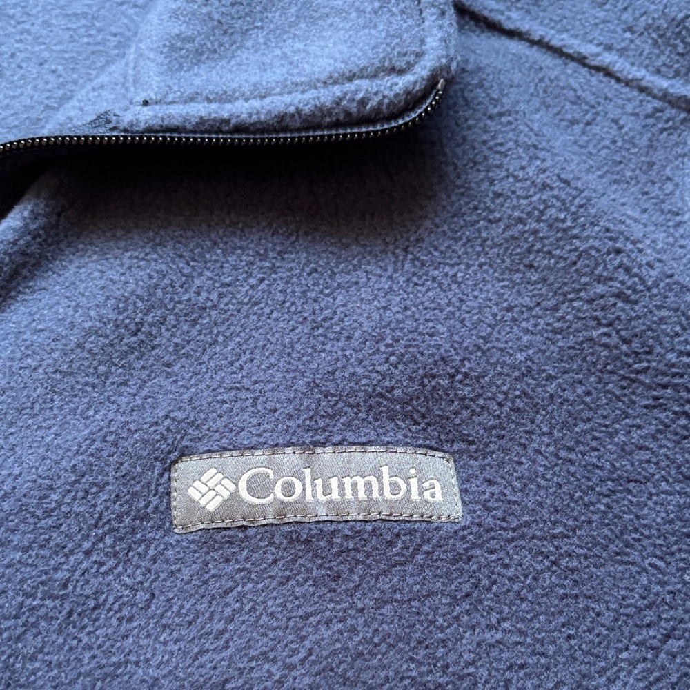 Columbia Men's Navy Fleece Vest size L Tall - Picture 2 of 5